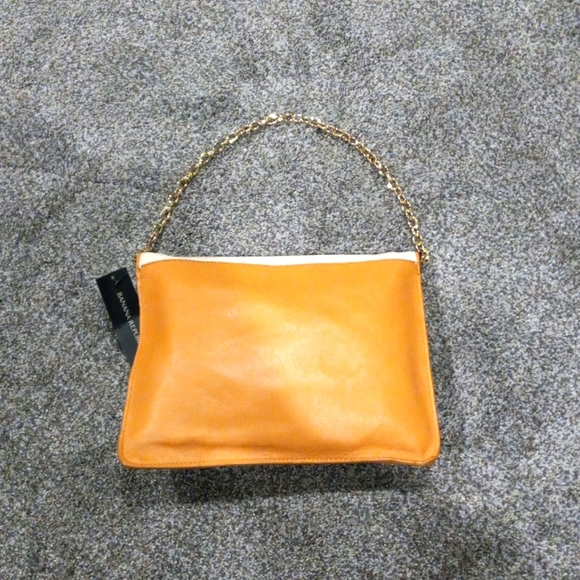 Banana Republic Multi Colored Leather & CowHide Shoulder or Clutch Handbag - Picture 3 of 5